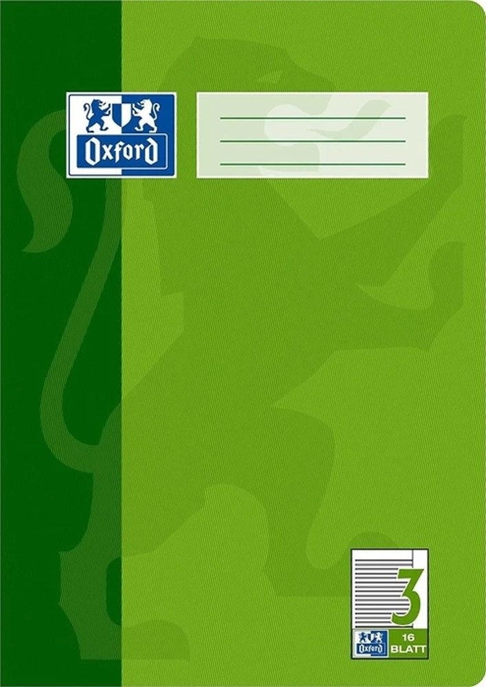 OXFORD Schulheft Oxford Schulheft A4 16 Blatt liniert mit Rand R 15Stk
