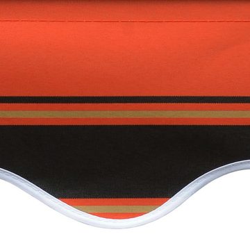 furnicato Markise Markisenbespannung Canvas Orange & Braun 300x250 cm