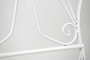 Kobolo 4-Fußstuhl Klappstuhl aus Metall in der Farbe weiß H 94 cm (Tisch verfügbar, 1 St)