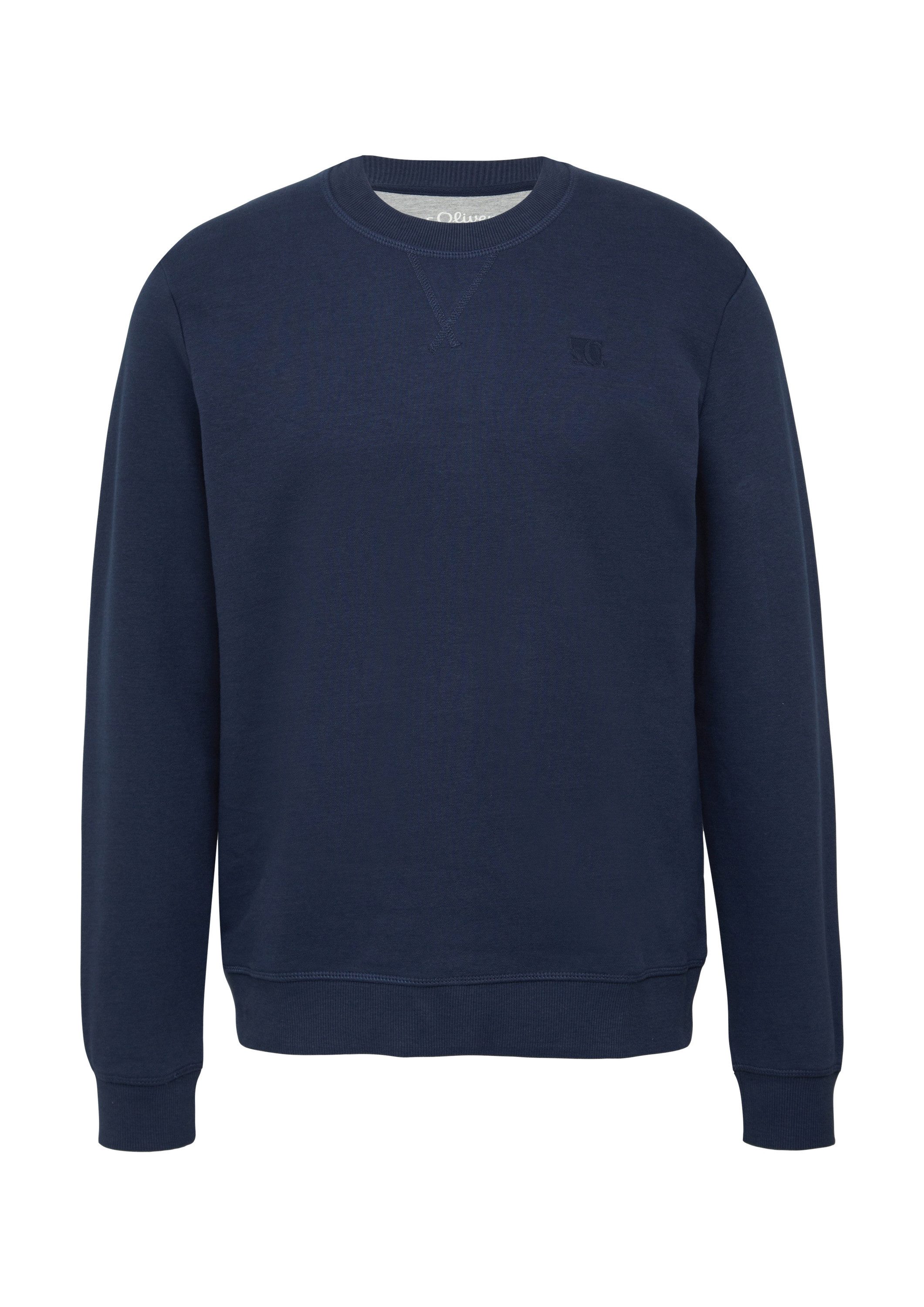 s.Oliver Sweatshirt Sweatshirt Crew Neck-Sweatshirt aus Baumwollmix mit Log günstig online kaufen