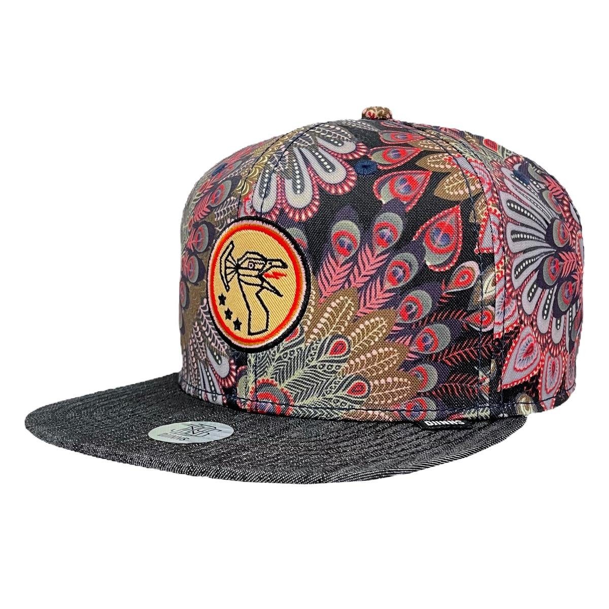 Djinns Snapback Cap 6 Panel Peacock Linen