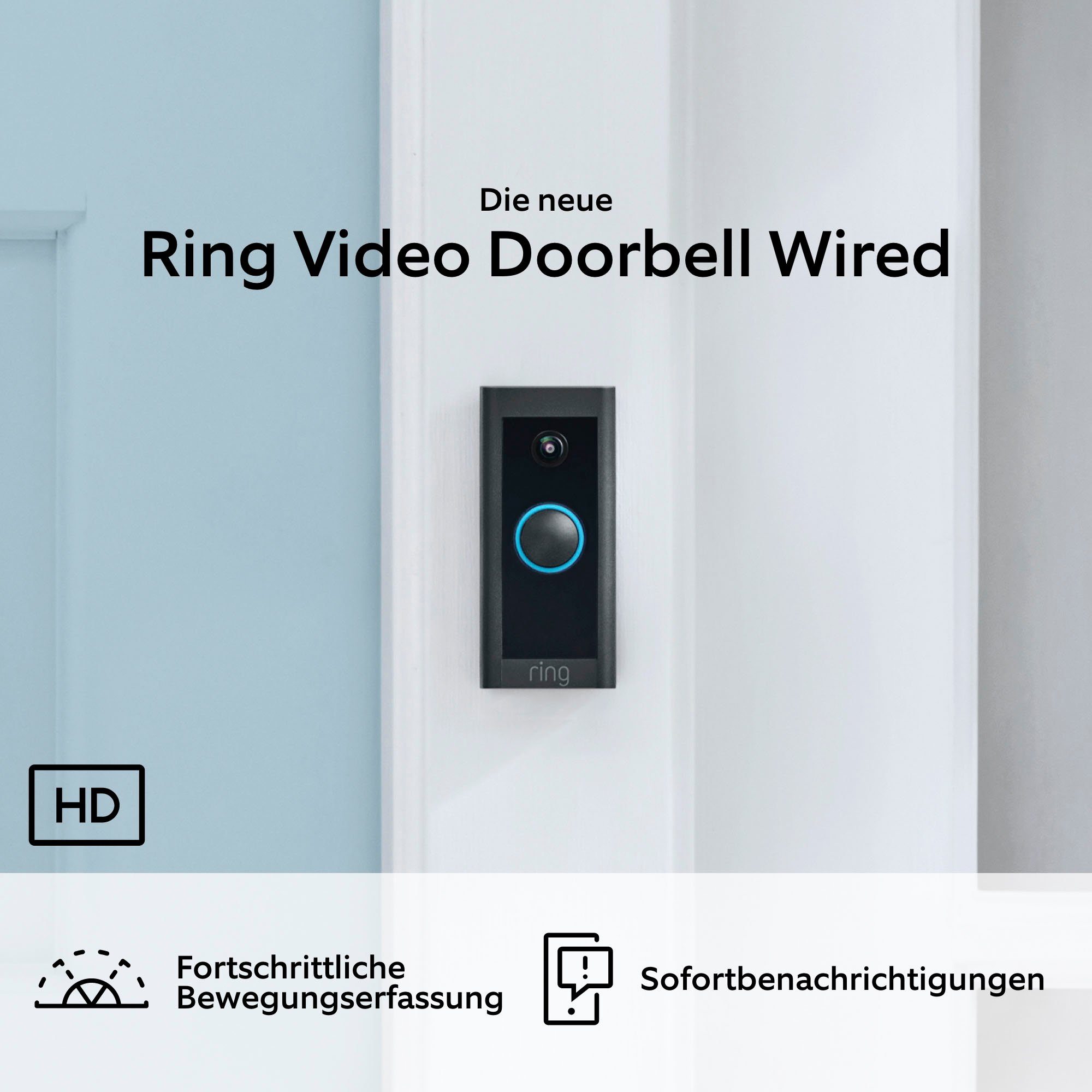 Ring Smart Home Türklingel Video Doorbell Wired (Außenbereich, Innenbereich)