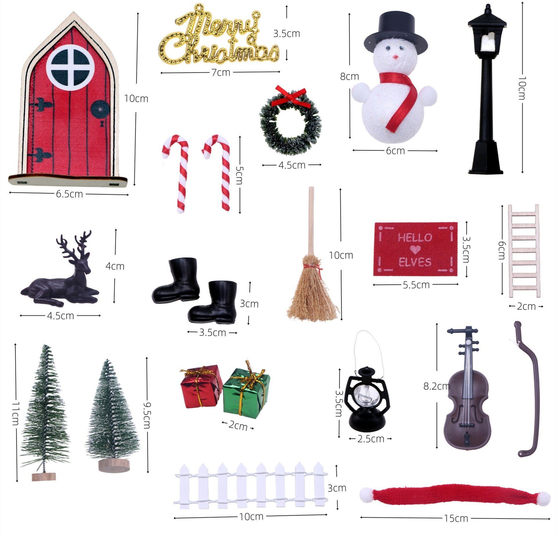XDeer Kreativset Wichteltür Set,Wichteltür Zubehör Weihnachten,Weihnachtsde günstig online kaufen
