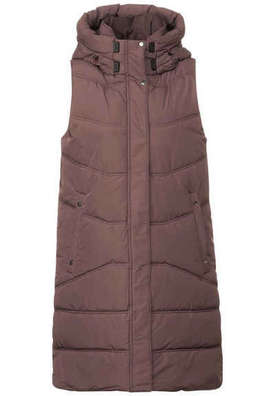 STREET ONE Shirtweste Long Quilted Vest w. Teflon