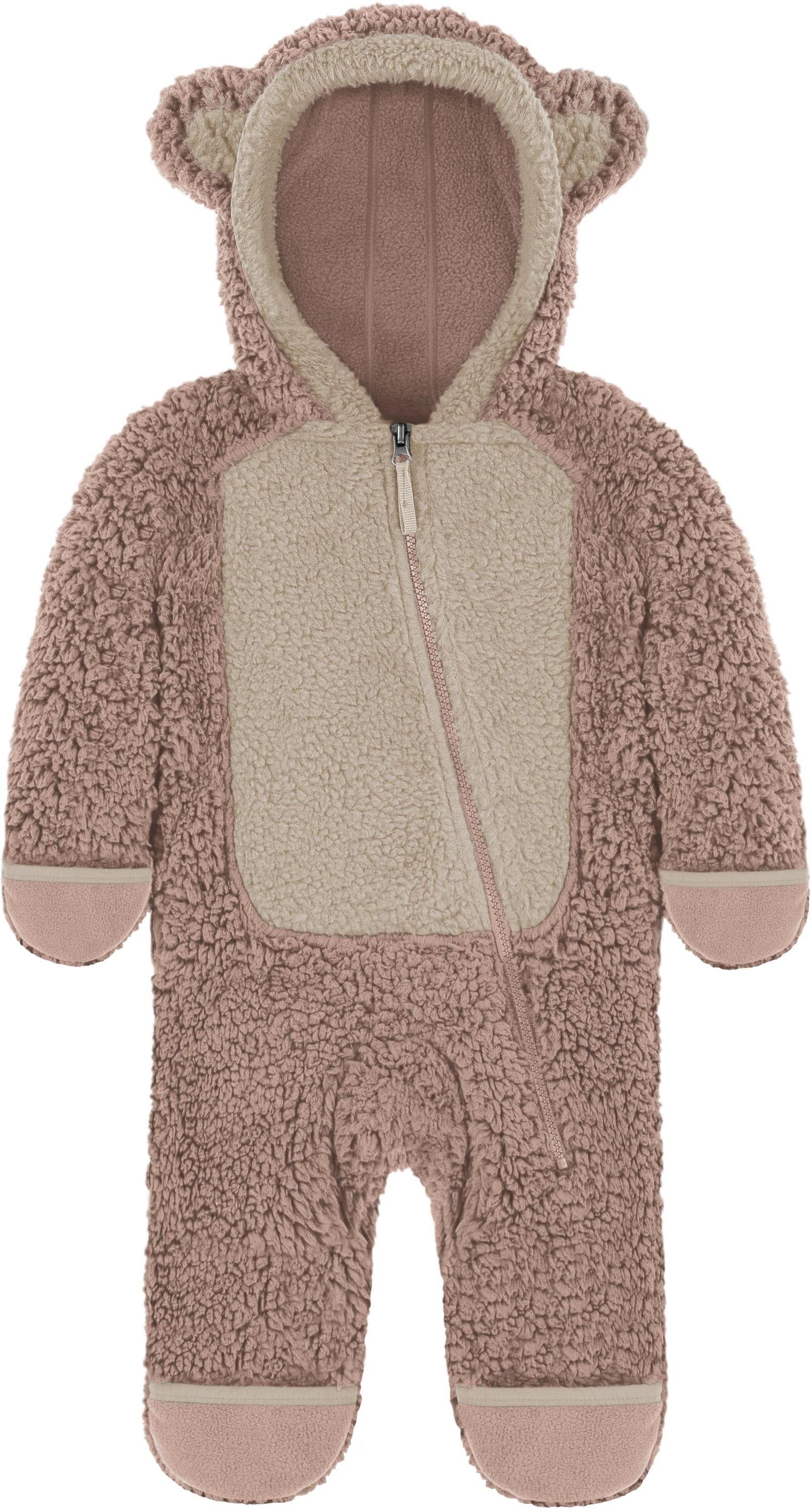 normani Fleeceoverall Kinder Teddy Overall Balivanich Baby Overall Strampler mit Kapuze für Junge und Mädchen