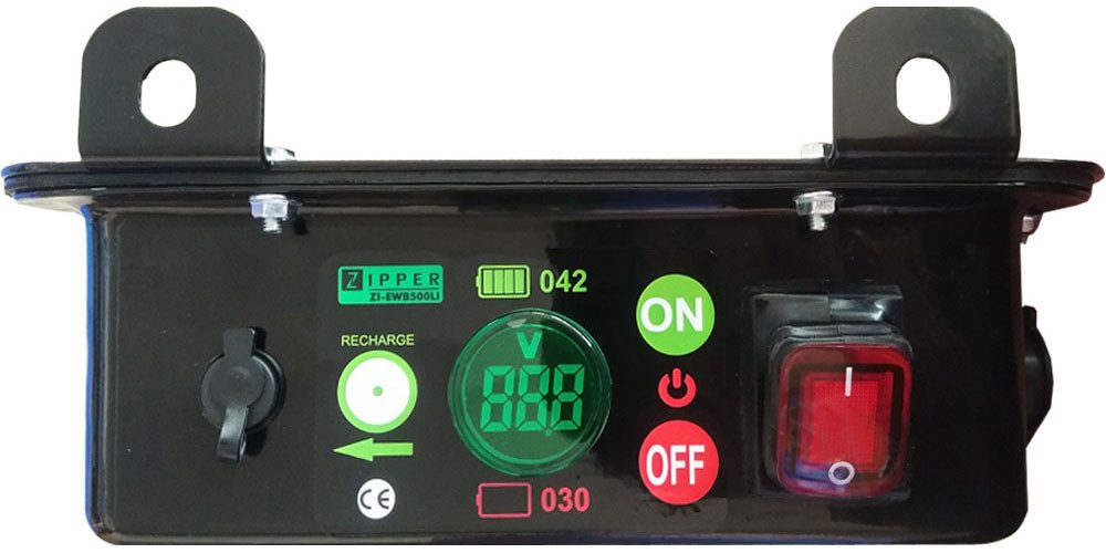 ZIPPER Motorschubkarre, 75 l, ideal für den Transport von Schüttgütern rund um Haus, Hof und Garten