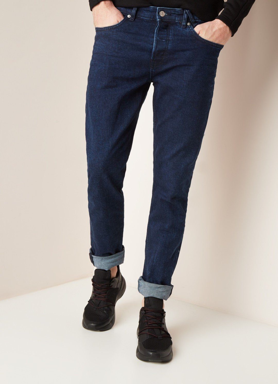 America Today Slim-fit-Jeans Neil Selvedge Stonewashed mit leichtem Stretch-Anteil