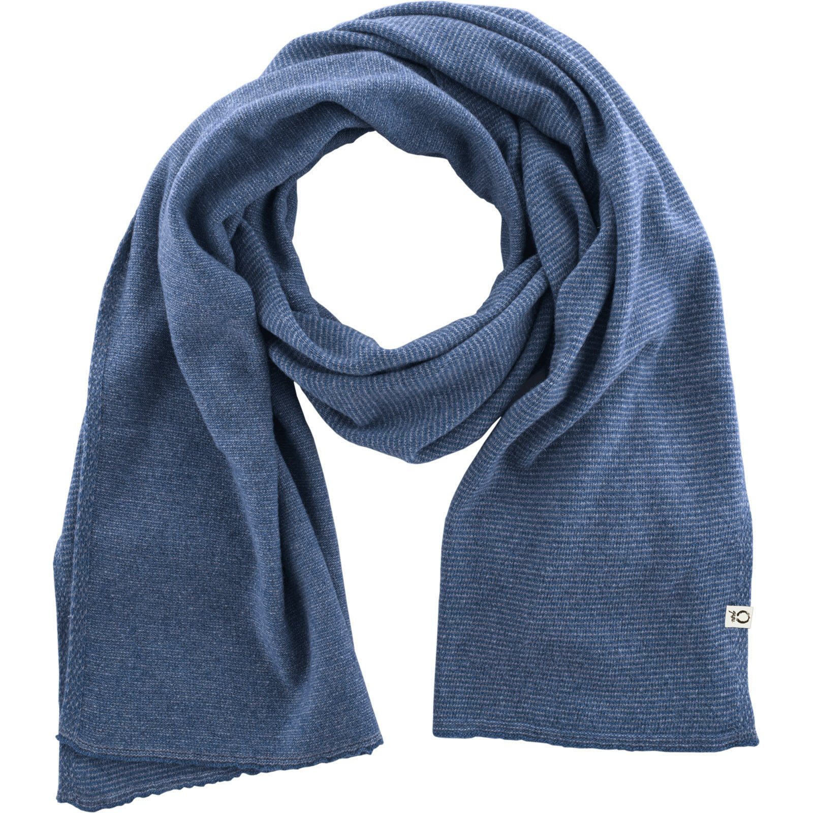 yasu Wollschal Wollschal Jing Fein Blau Oversize Winter Schal Wolle Unisex, Lamm Strickschal