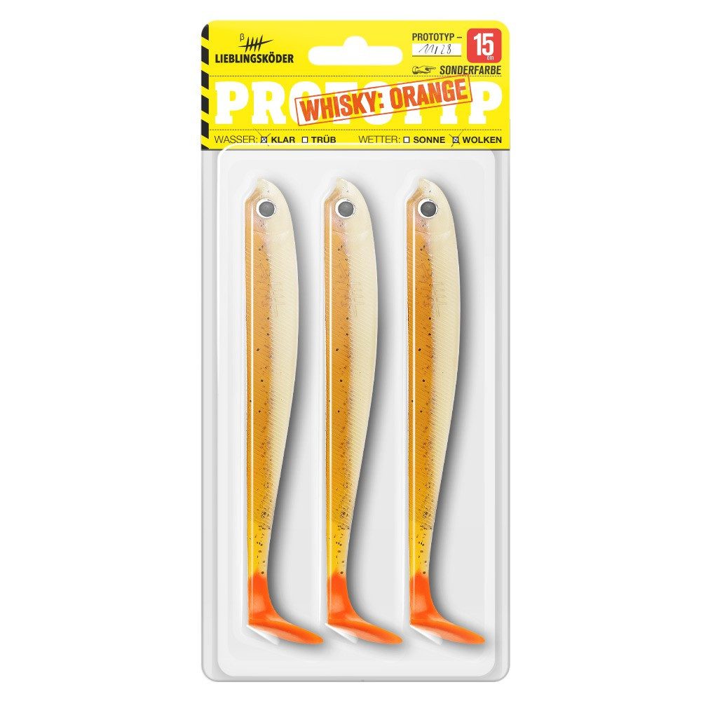 Kunstköder Lieblingsköder 15cm - 3 Gummifische