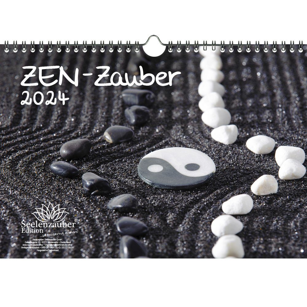 Seelenzauber Wandkalender ZEN - Zauber DIN A4 Kalender für 2024 Feng 