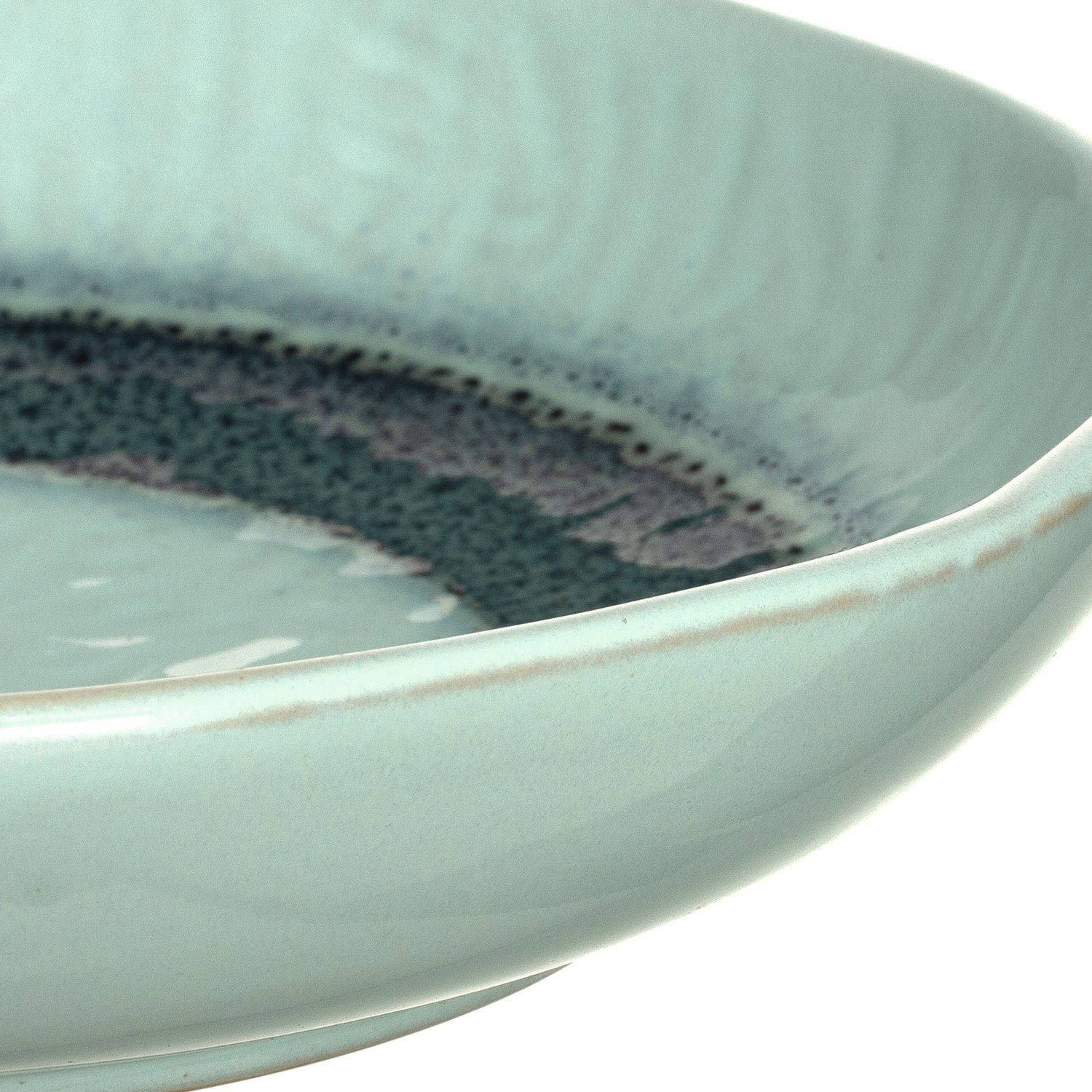 LEONARDO Suppenteller Matera, Keramik, cm St), Ø blau (6 21