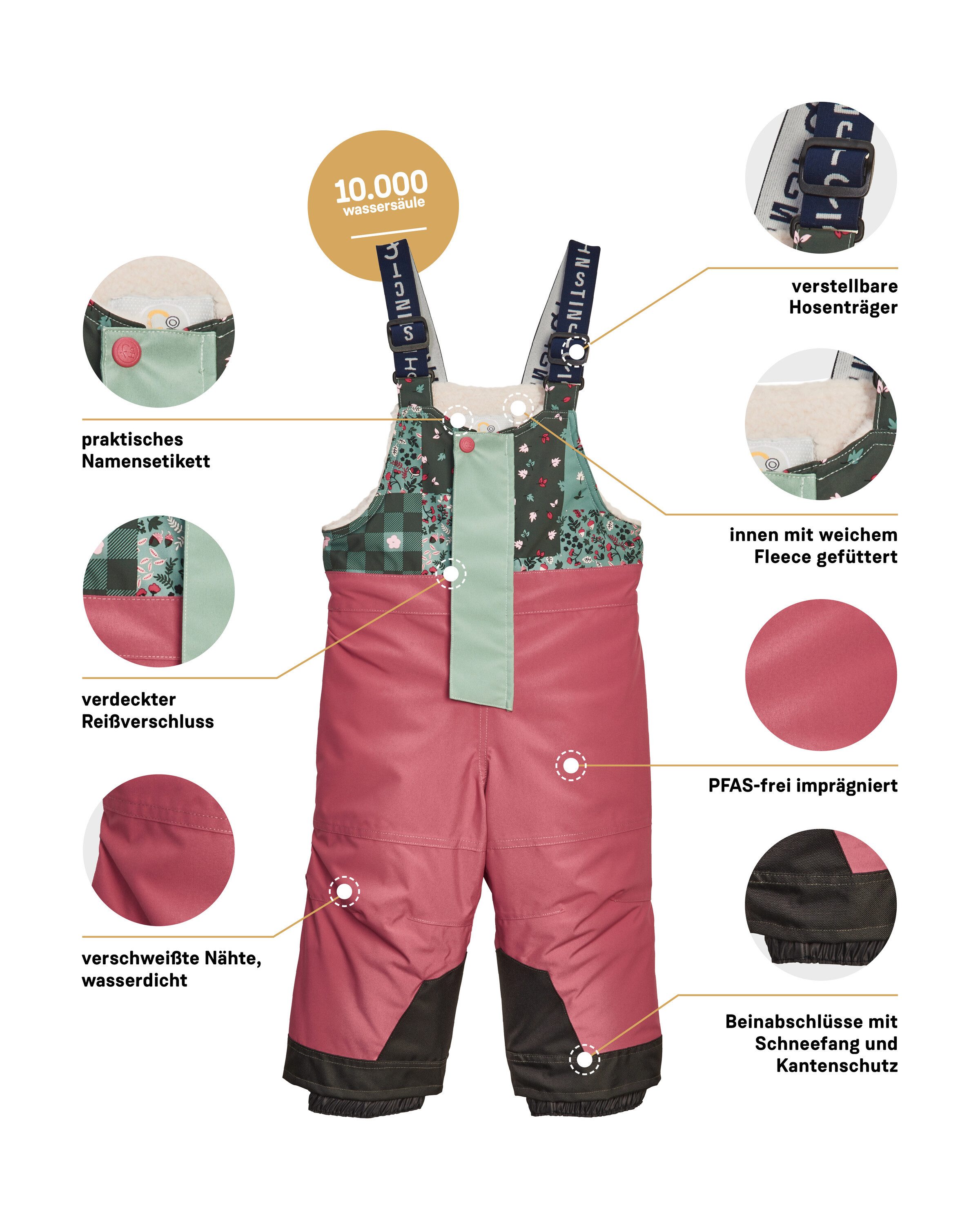 first instinct by killtec Skihose FISW 44 MNS SKI PNTS Wasser- und winddichte Schneehose mit verstellbaren Trägern – Bild 5 von 5