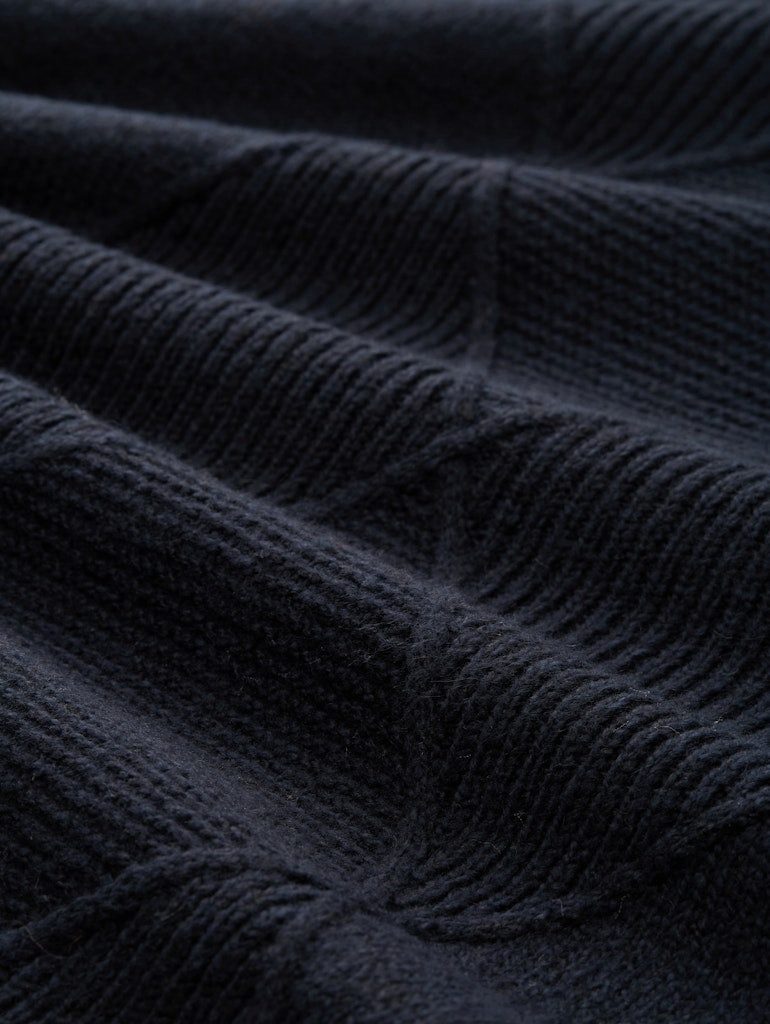 TOM TAILOR Strandkleid Strickkleid Rollkragen mit Seitenschlitzen günstig online kaufen