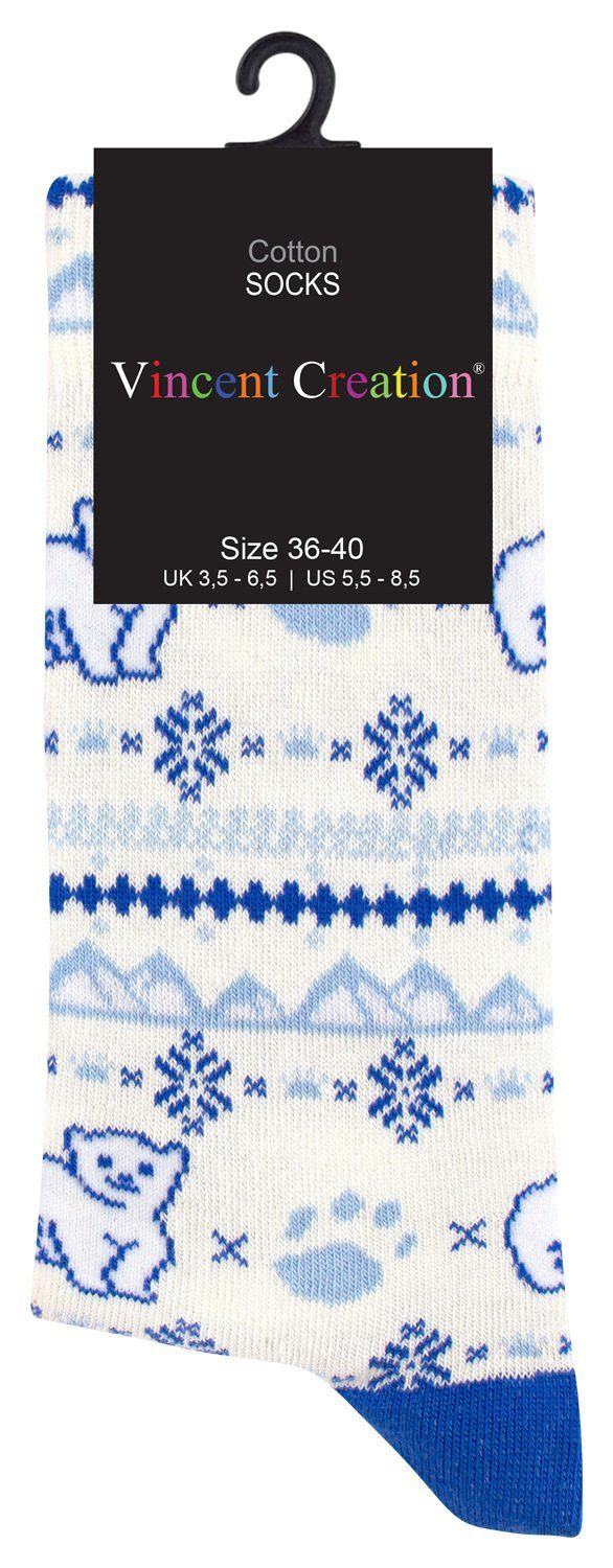 Vincent Creation® Socken Farbenfrohe Freizeitsocken Damen & Herren mit bunten lustigen Motiven