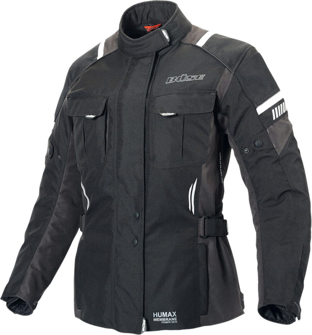 Büse Motorradjacke Breno Pro Damen Motorrad Textiljacke herausnehmbares Innenfutter,wasserdicht
