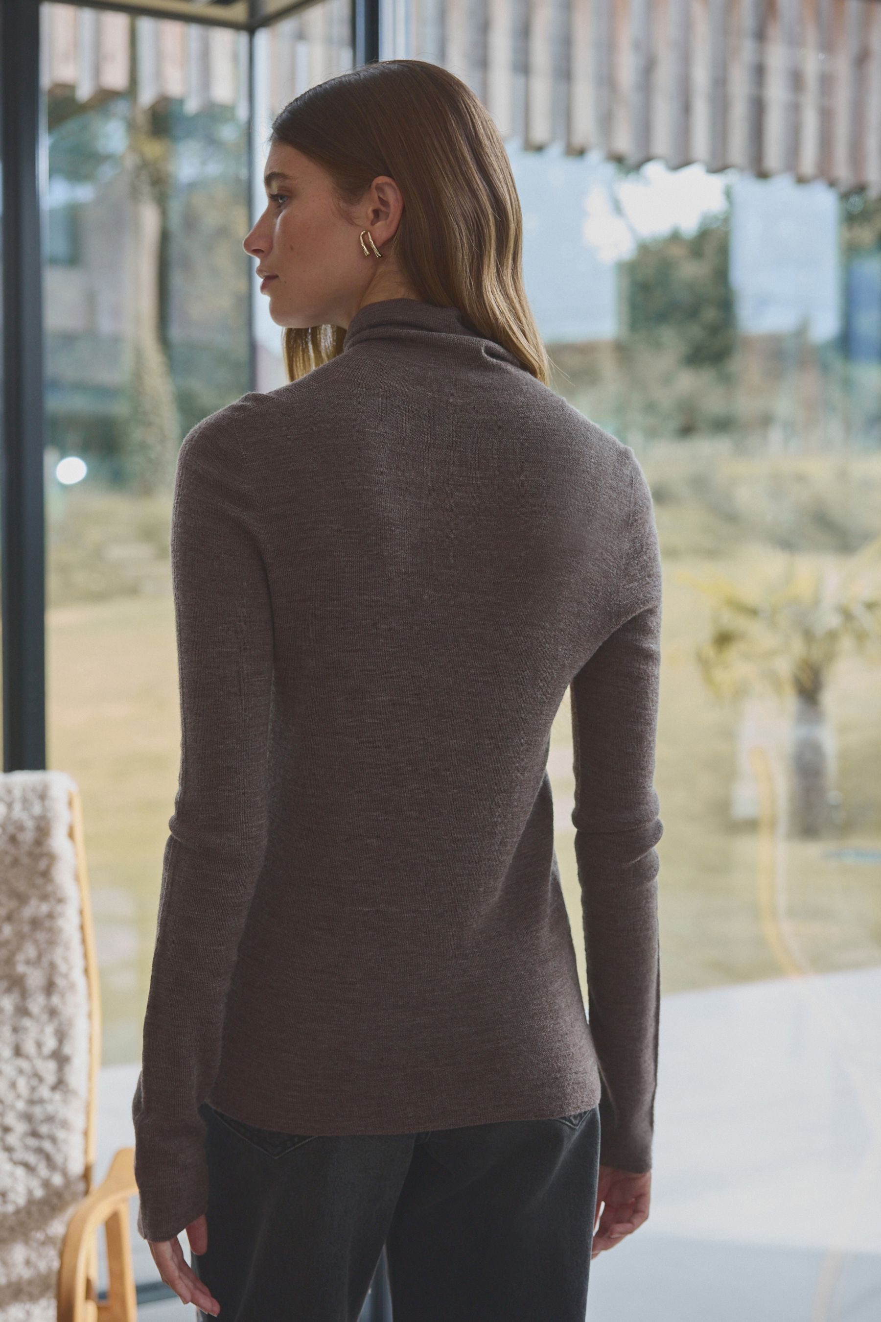 Next Rollkragenpullover Hochwertiger Rollkragenpullover aus Merinowolle günstig online kaufen