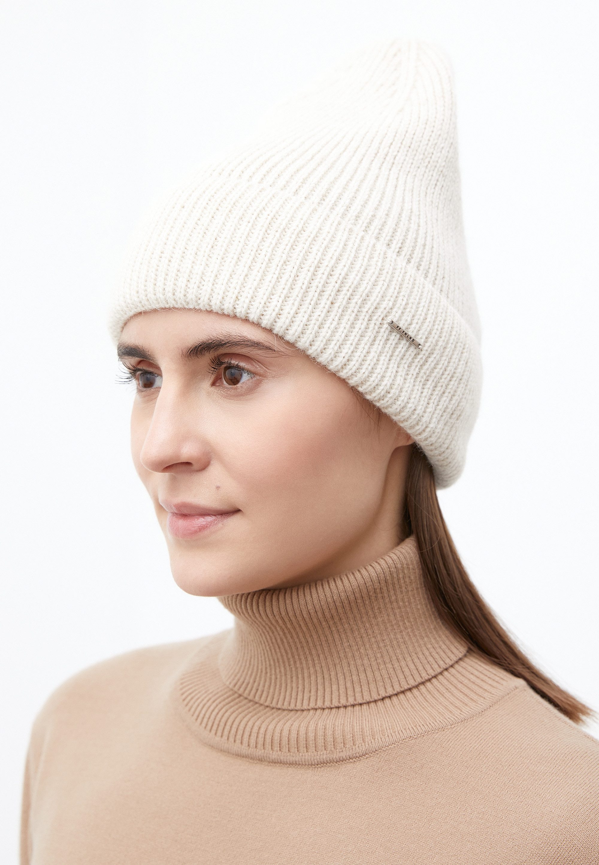 Finn Flare Beanie Basic mit breitem Umschlag