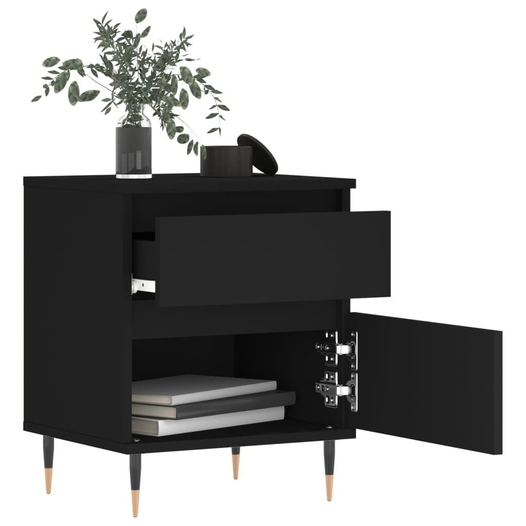 vidaXL Nachttisch Nachttisch Schwarz 40x35x50 cm günstig online kaufen
