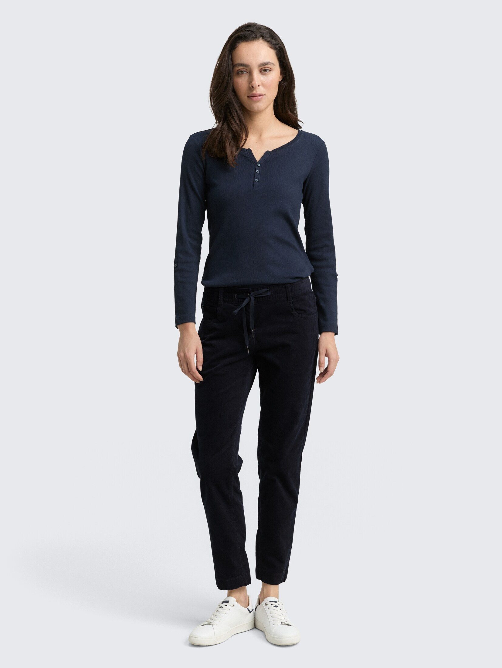 TOM TAILOR 7/8-Hose Hosen & Chino Tapered Relaxed Cordhose günstig online kaufen