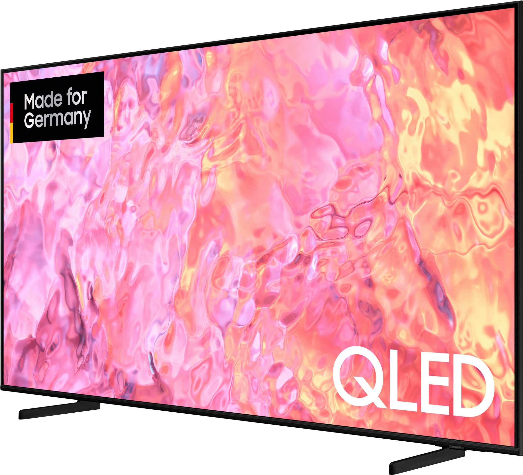 LED-Fernseher Samsung Farbvolumen (163 GQ65Q60CAU Dots,Quantum cm/65 Quantum mit Zoll, Hub) 100% HDR,AirSlim,Gaming Smart-TV,
