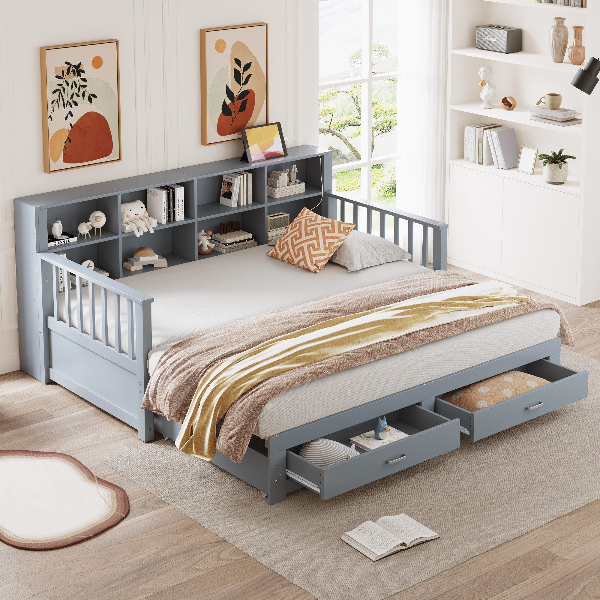 HAUSS SPOLE Schlafsofa Ausziehbares Bett 90/180x190 günstig online kaufen