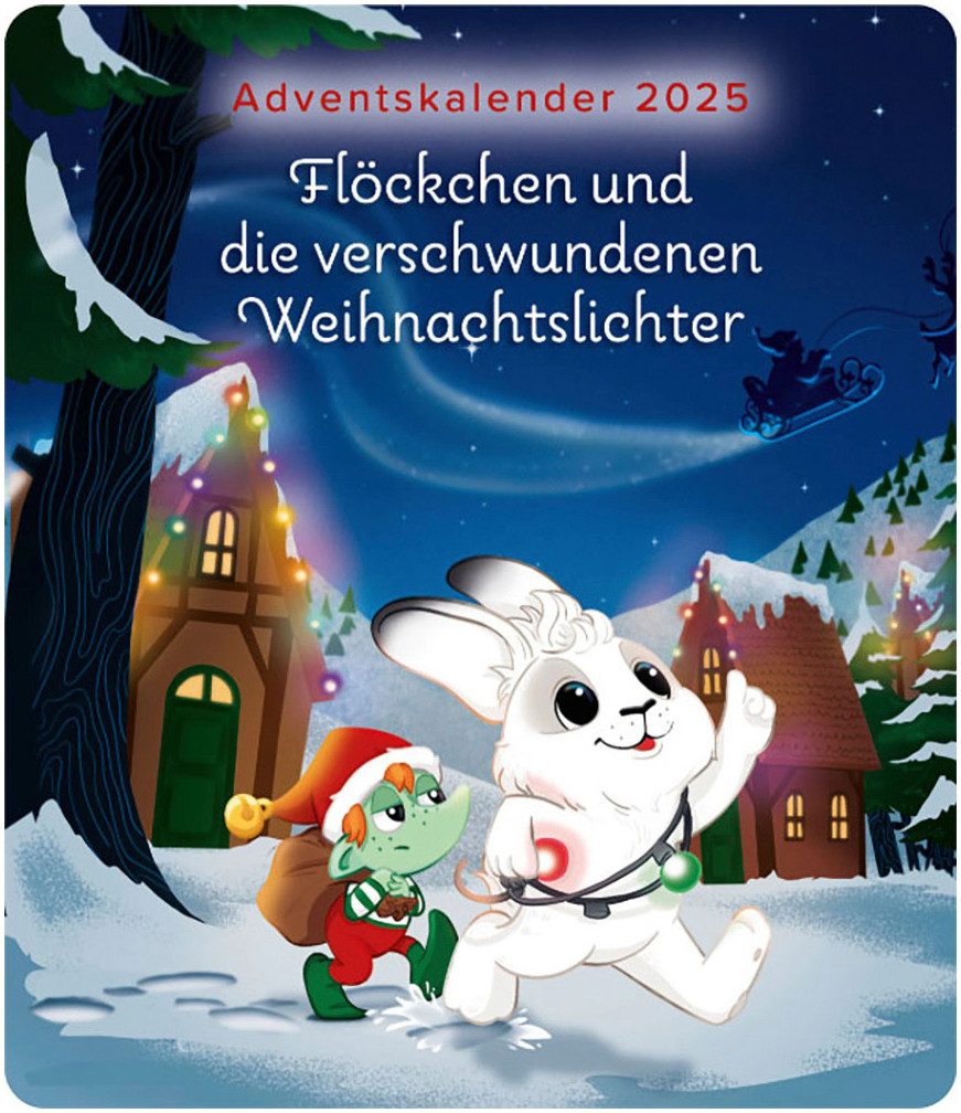 tonies Hörspielfigur Adventskalender 2025 -Flöckchen + die verschwundenen Weihnachtslichter