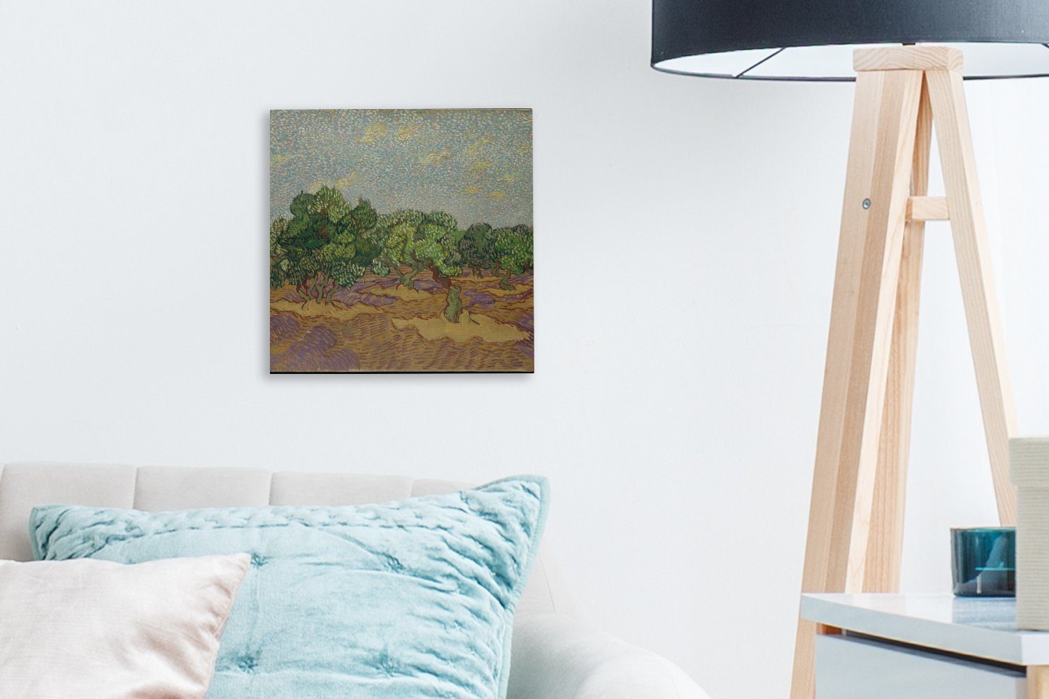 Bilder Vincent OneMillionCanvasses® Gogh, Leinwandbild Schlafzimmer Wohnzimmer Leinwand für (1 Olivenbäume St), van -