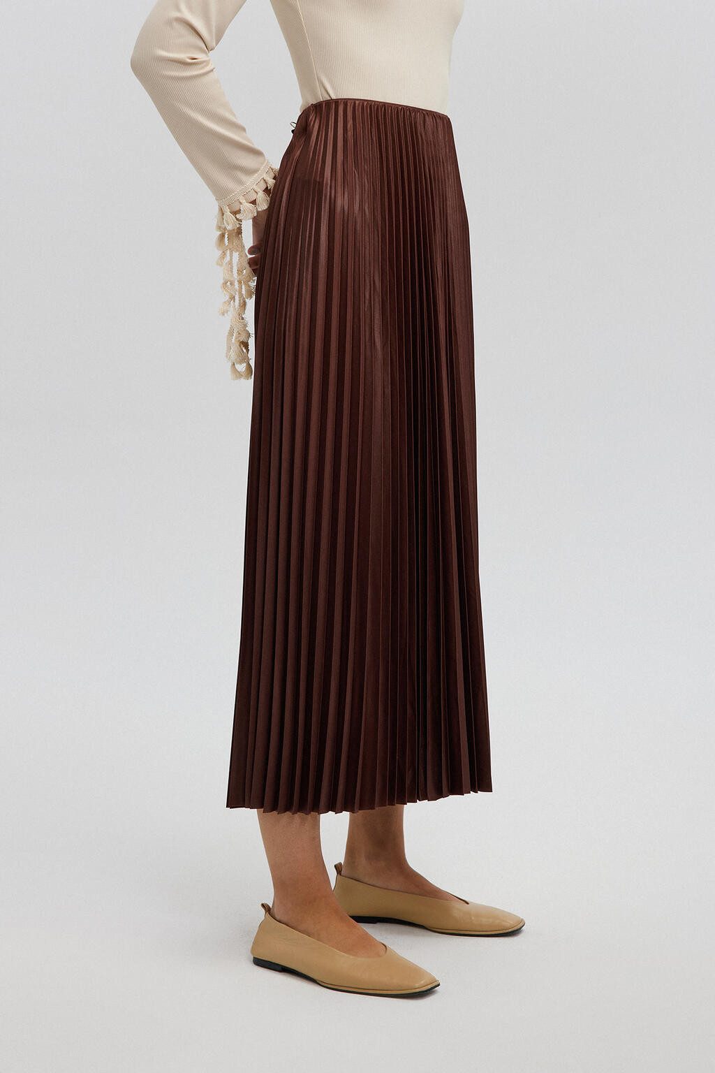 touche prive Faltenrock Elastisch Taille Maxi günstig online kaufen