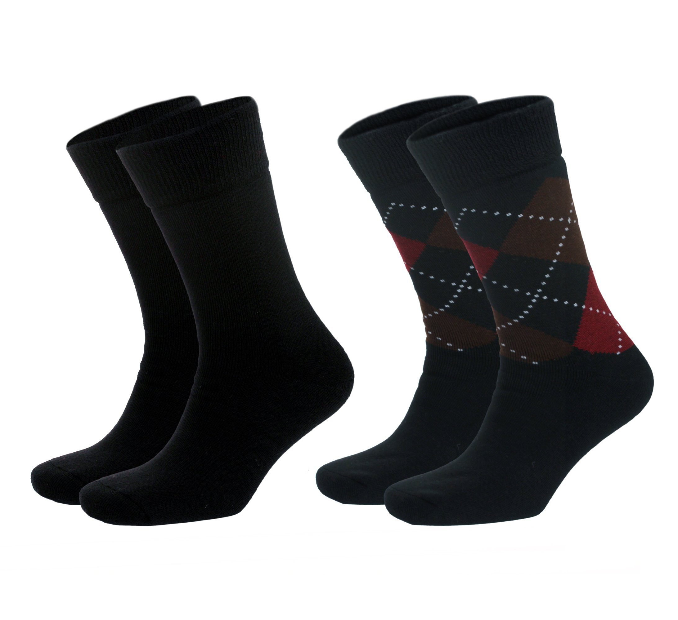 NoblesBox Thermosocken Herren Wintersocken (Beutel, 2-Paar, 41-45 EU Größe) Herren Warme Socken, Herren Arbeitssocken Asorti-2