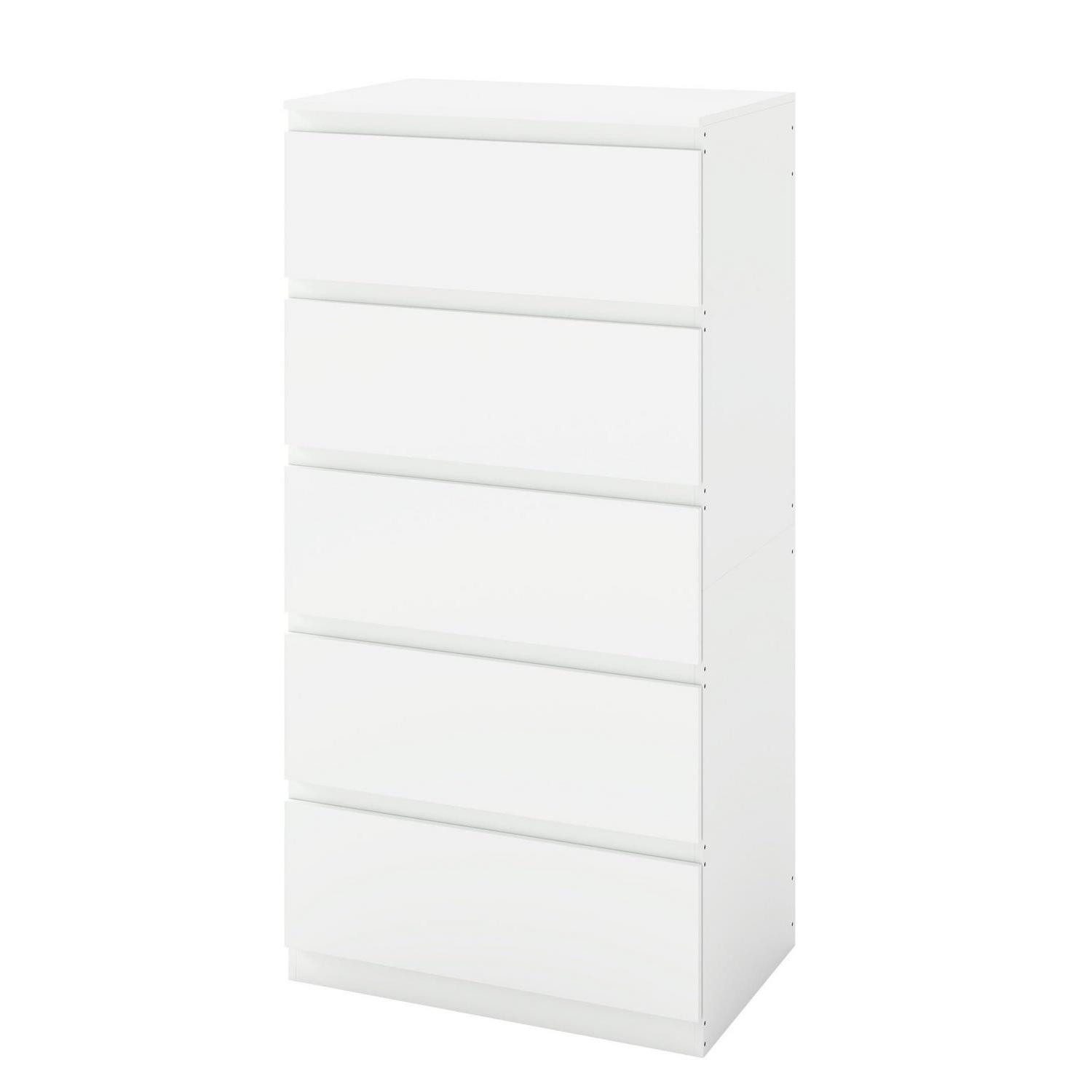 Sideboard Kommode Sideboard Stauraum Wohnzimmer Schlafzimmer 5 Schubladen Weiß