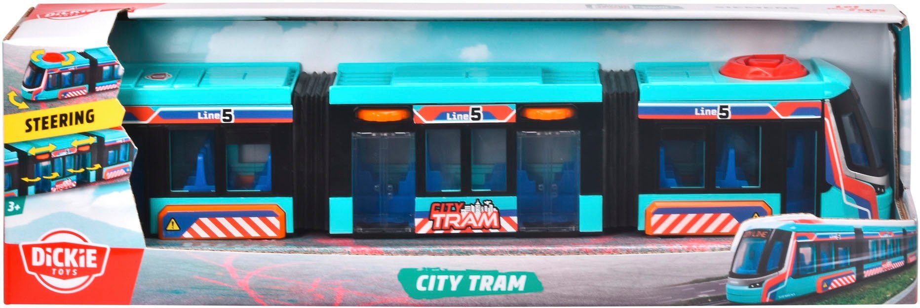 Dickie Toys toy tram Siemens City Tram
