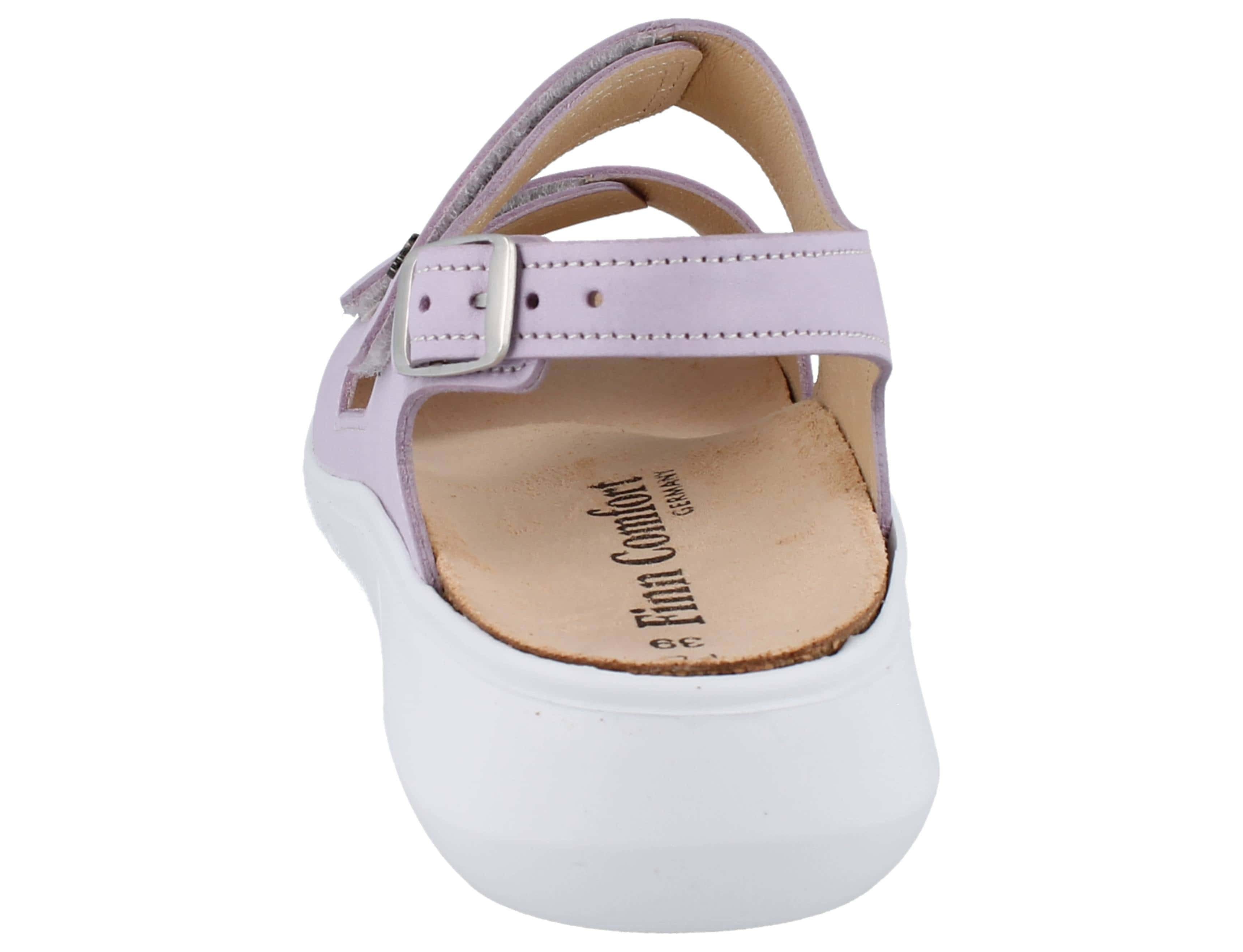 Finn Comfort FINN COMFORT Anaco Damen Sandale rose Glattleder - Größe: 40 Sandale Wechselfußbett