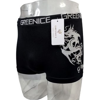 GreenIce Boxer Boxershorts Herren (Packung, 3er Pack) mit Logo auf dem Taillenbund