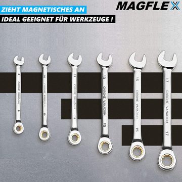 MAVURA Magnethalter MAGFLEX Magnetband selbstklebend Magnetklebestreifen Magnetstreifen, Magnetfolie Magnet Band Streifen Folie Magnetklebeband 3m (4,98€/M)