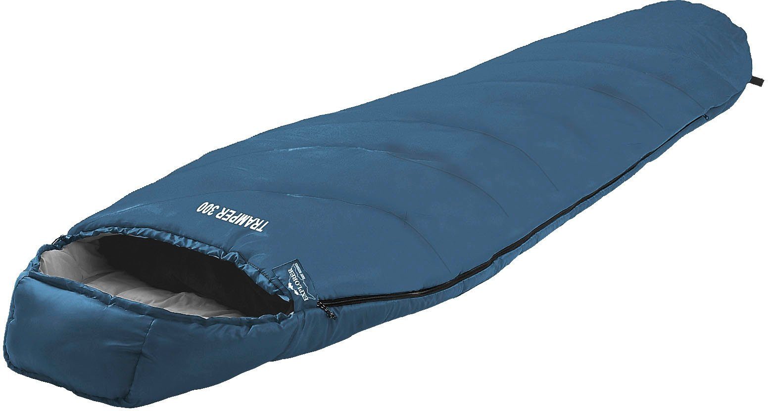 EXPLORER Mumienschlafsack Tramper 300 Camping Schlafsack 230x80x55cm Outdoor -16°C