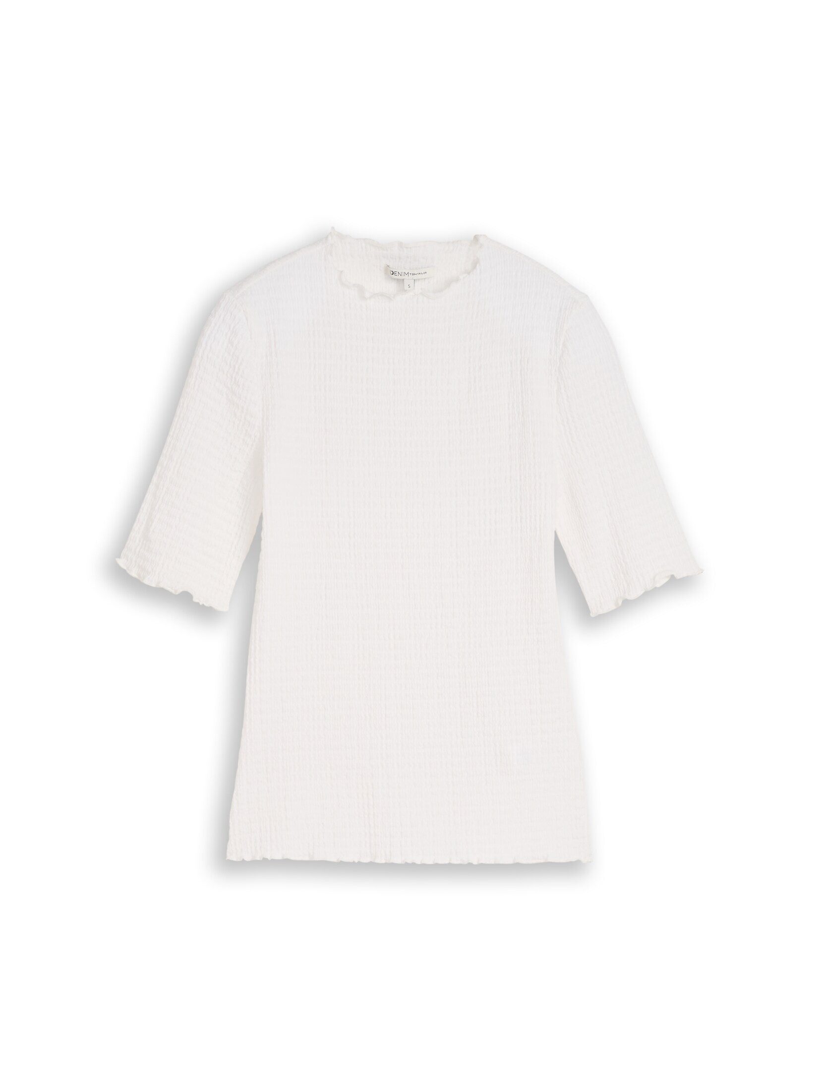 TOM TAILOR Denim T-Shirt T-Shirt Slim Fit Crinkle T-Shirt günstig online kaufen