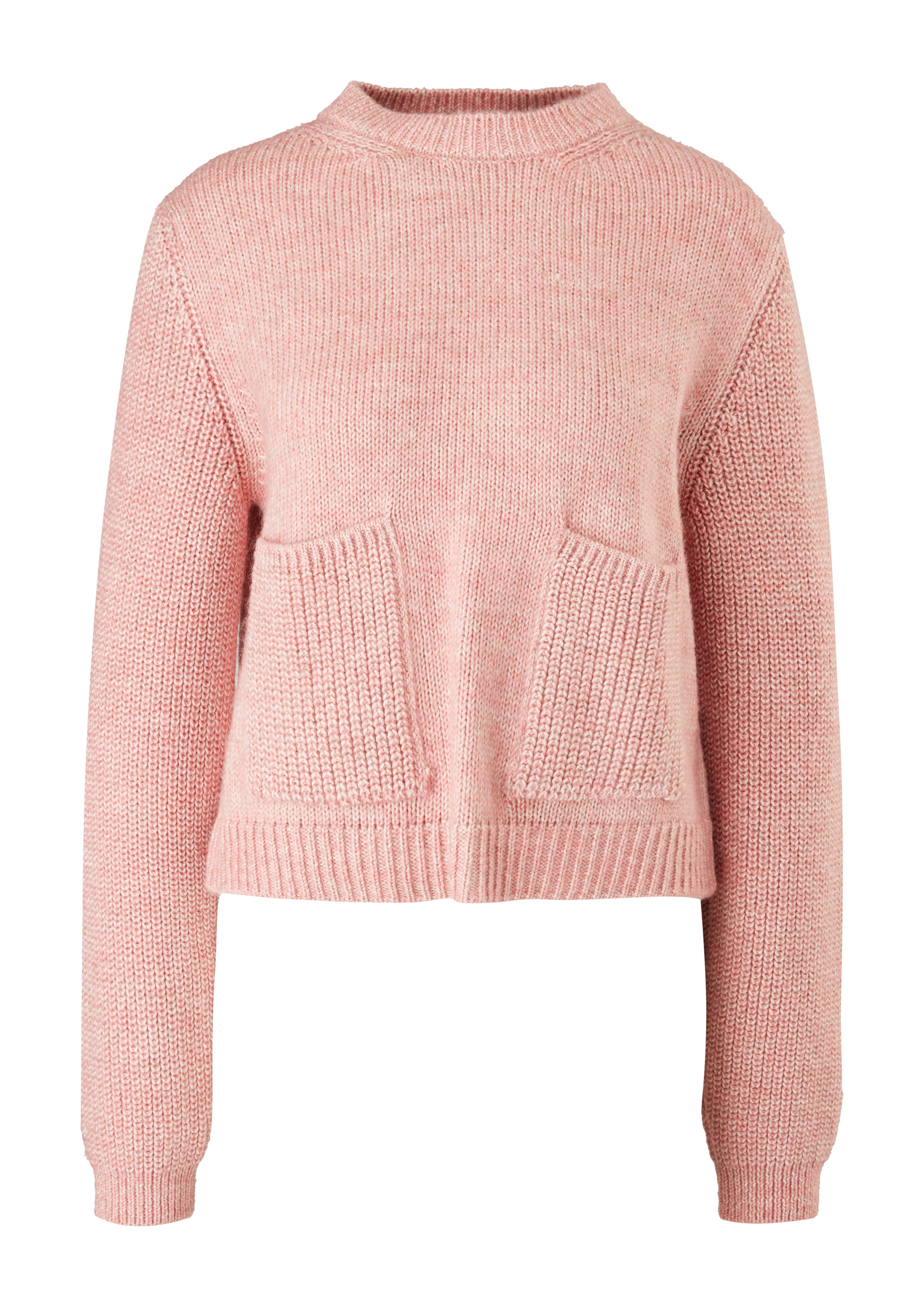 Strickpulli Taschen mit s.Oliver pink Strickpullover