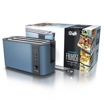 Arendo Toaster, 2 lange Schlitze, für 4 Scheiben, 1500 W, Langschlitz, Brötchenaufsatz, Wärmeisolierendes Gehäuse, Display