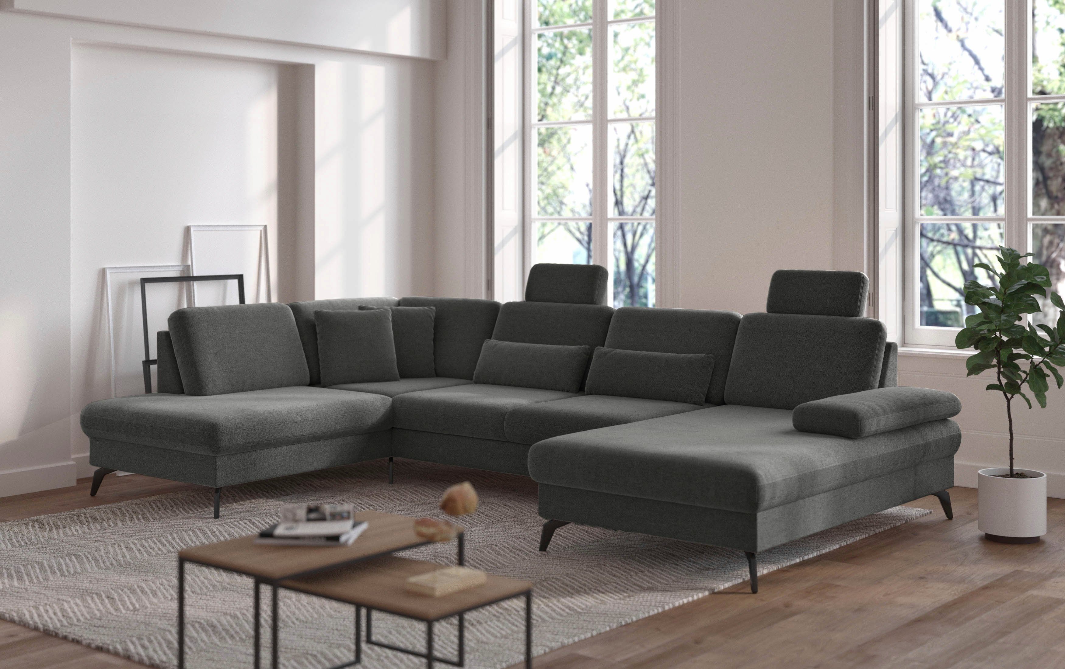 sit&more Wohnlandschaft Morris U-Form, inkl. Sitztiefenverstellung, günstig online kaufen