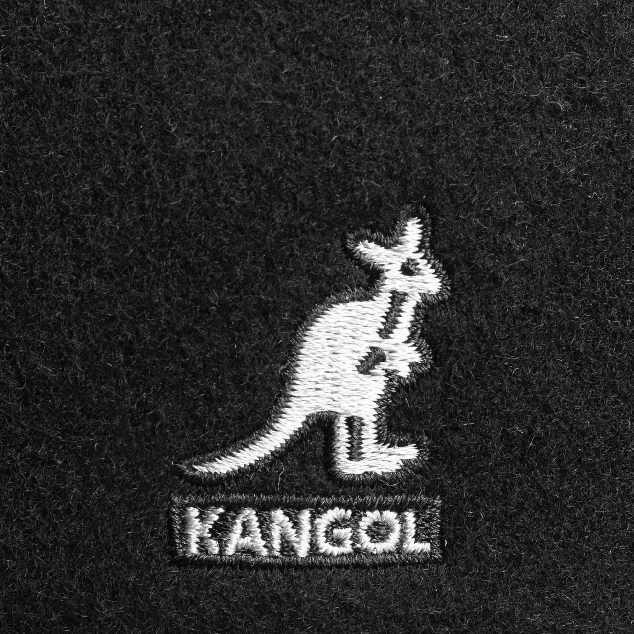 mit Cap Kangol (1-St) Schirm Schiebermütze Flat schwarz