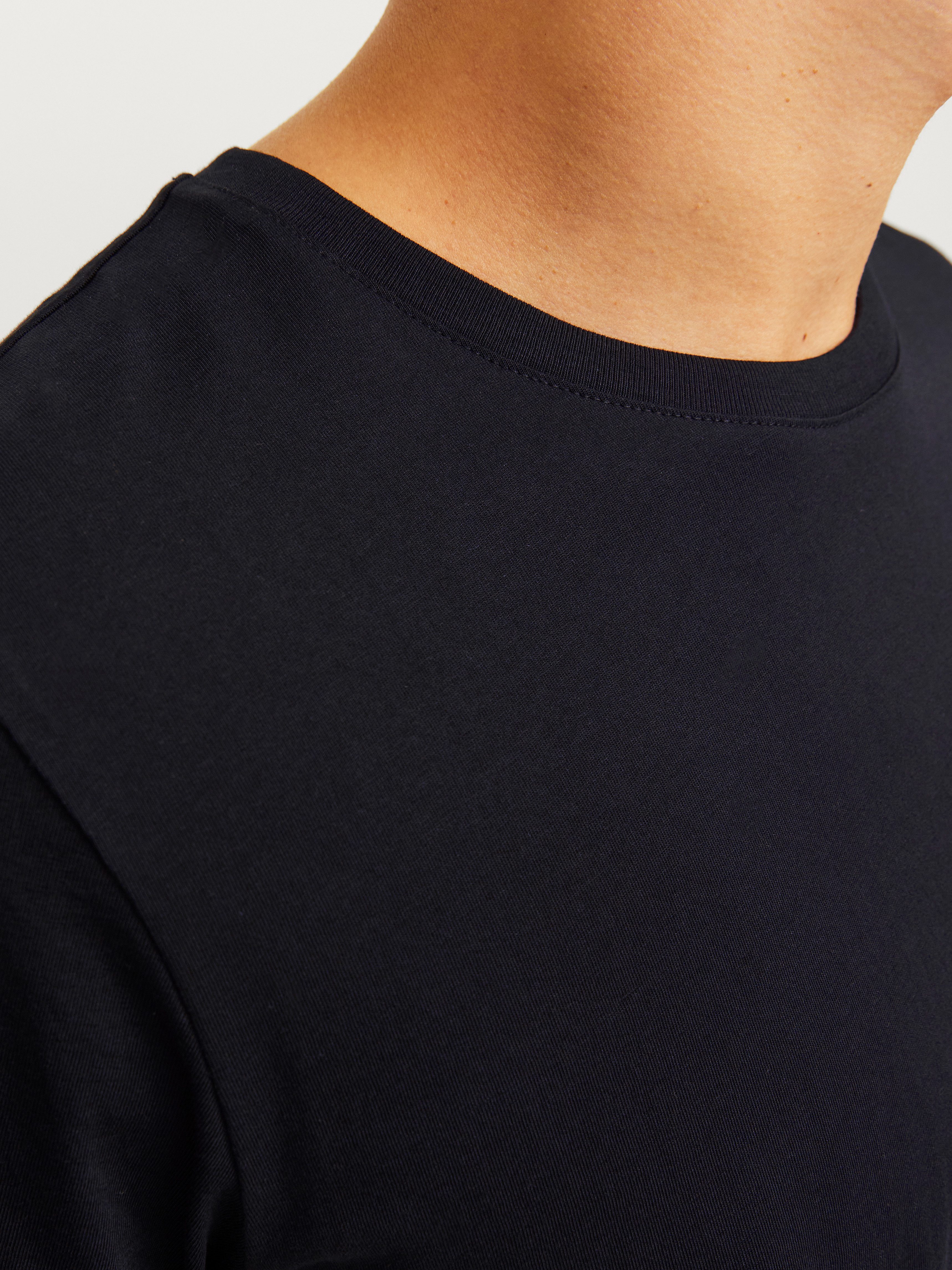 Jack & Jones T-Shirt JJECORP Herren-Tee mit figurbetonter Silhouette bedruckt, modisch, schmal, Baumwolle, Rundhals