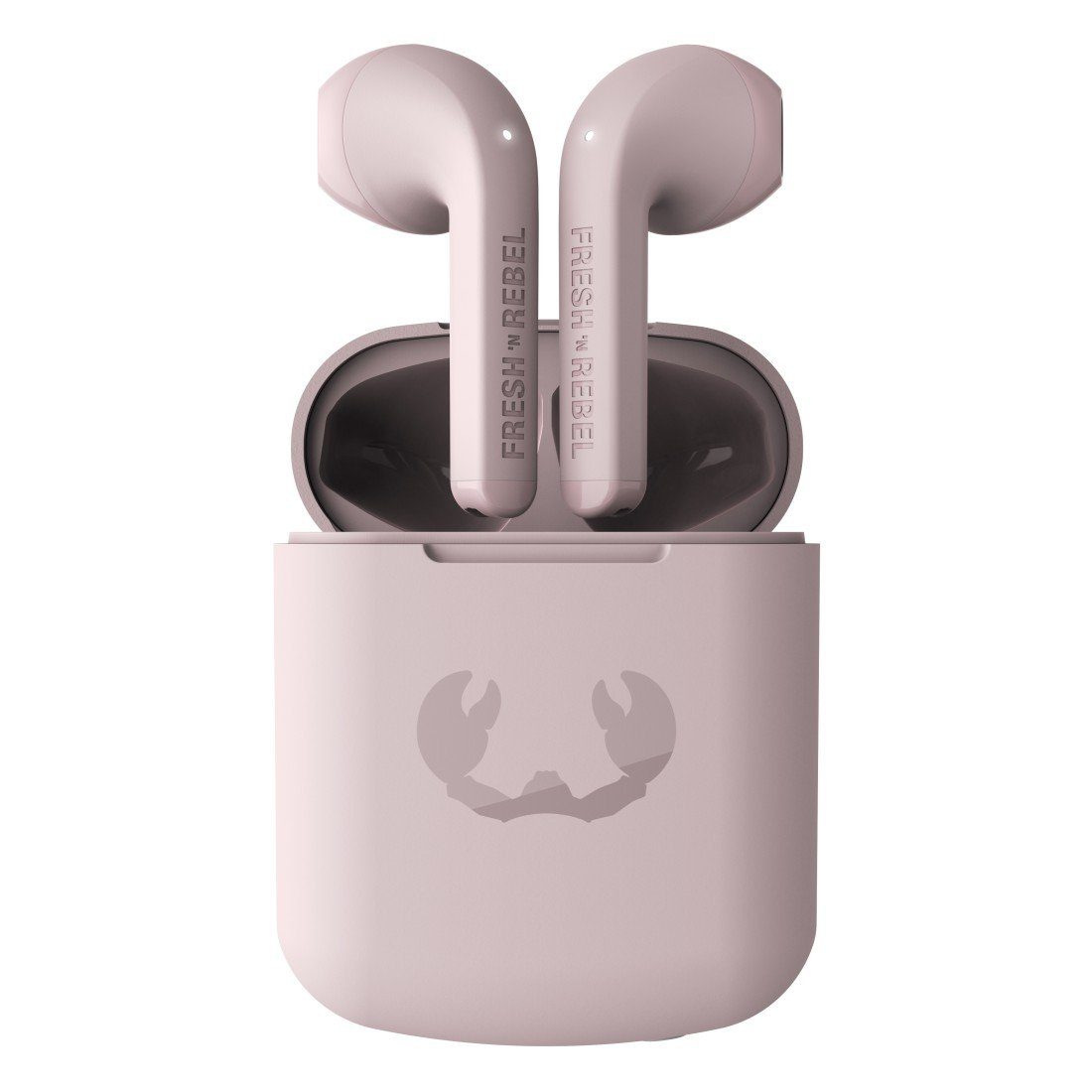 Fresh´n Rebel TWINS 1 TWS wireless In-Ear-Kopfhörer (LED Ladestandsanzeige, True Wireless, Google Assistant, Siri) Smokey Pink