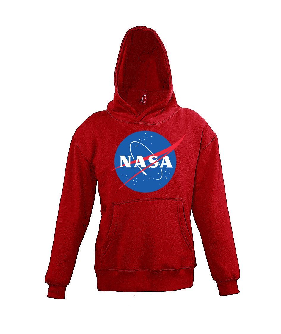 Youth Designz Kapuzenpullover NASA Kinder Hoodie für Jungen und Mädchen mit Modischem Print Rot