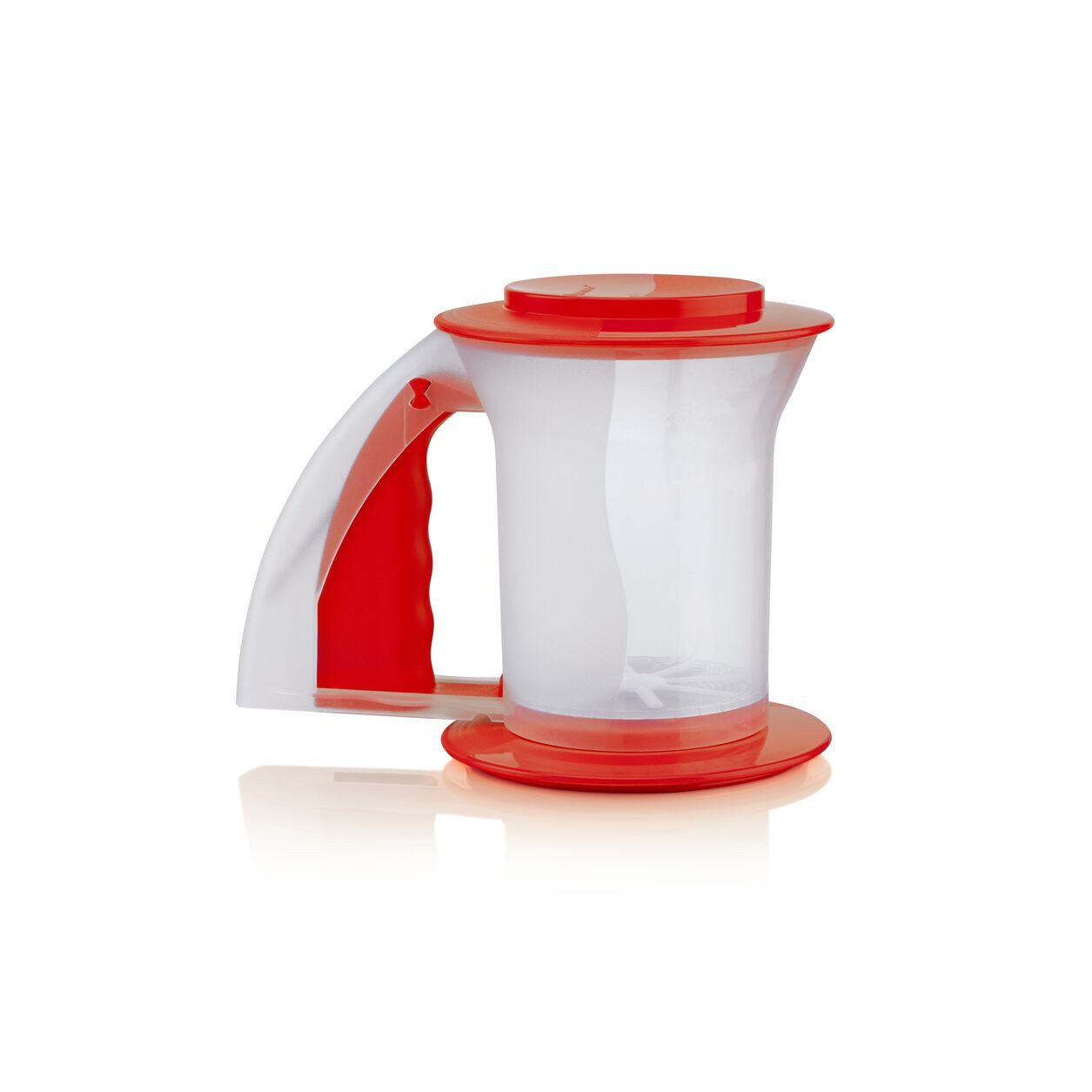 TUPPERWARE Küchensieb Tupperware Rucki Zucki Mehl und Puderzuckersieb rot