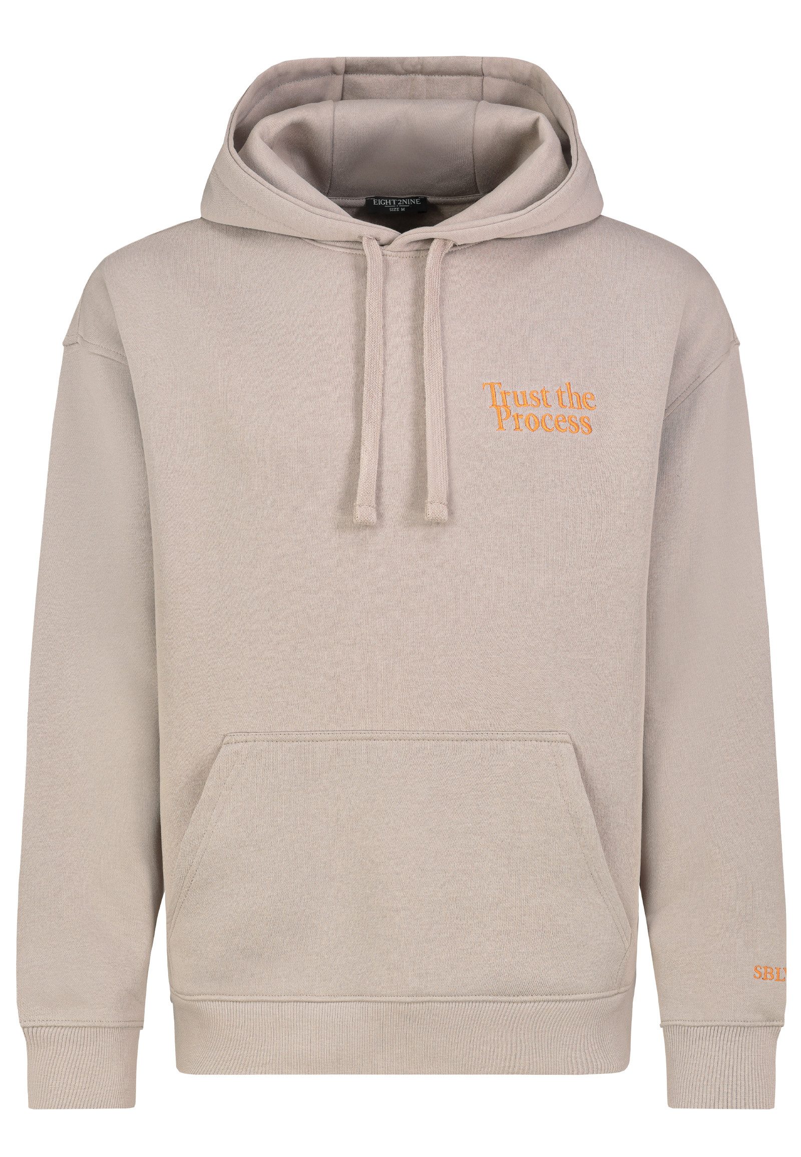 Eight2Nine Hoodie Mit Statement-Stickerei und Kängurutasche (1-tlg) Hoodie günstig online kaufen