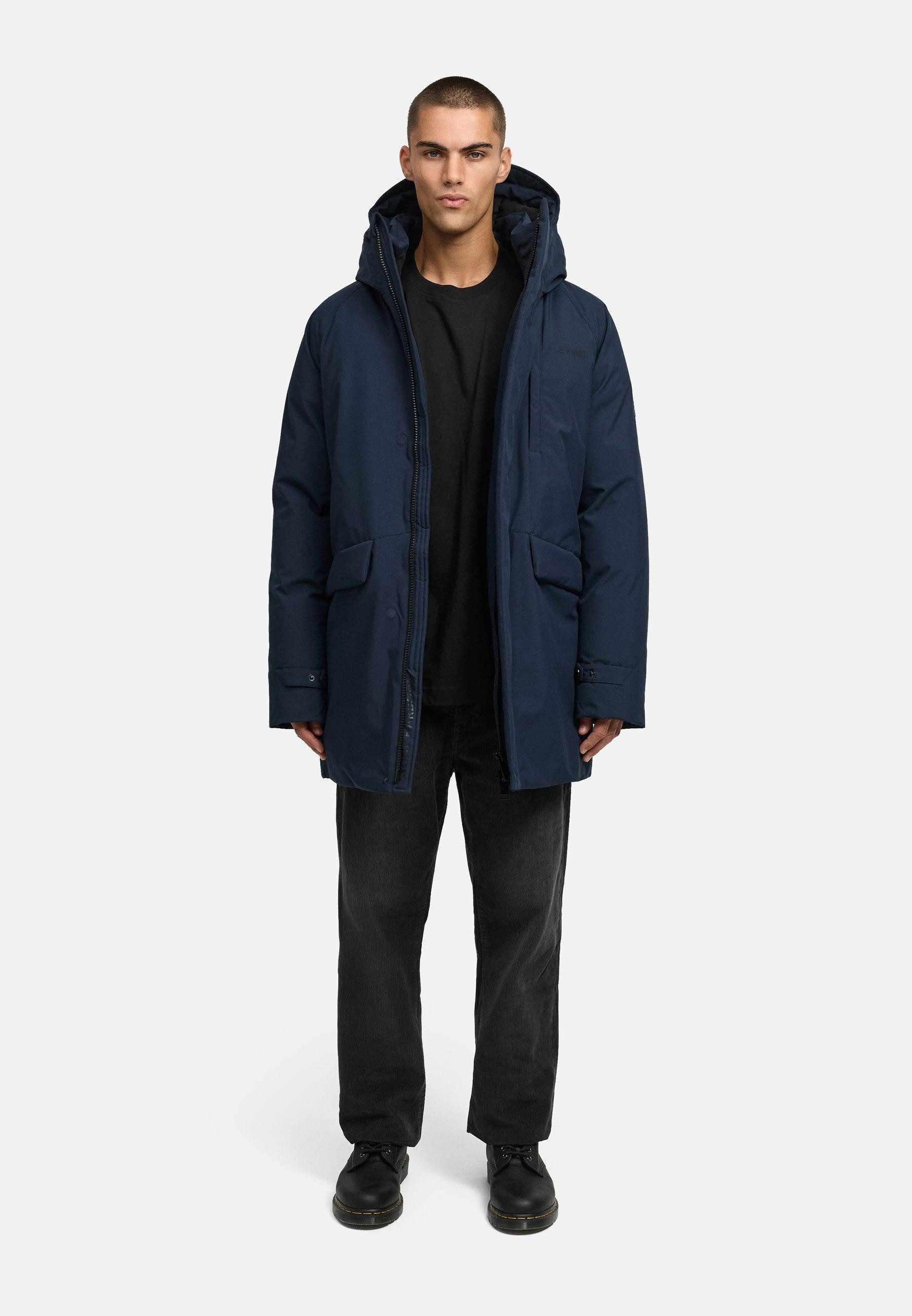 Stone Harbour Wintermantel Emriis XX Warmer Herren Mantel mit Magnet-Knöpfen