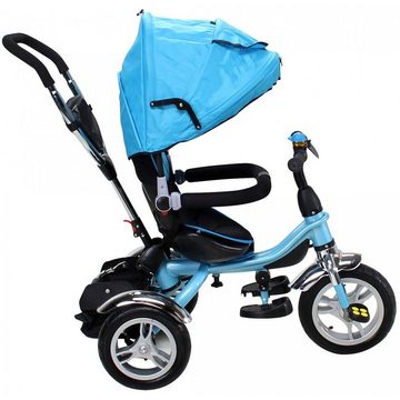 miweba Dreirad-Kinderwagen Kinderdreirad Schieber 7 in 1, blau
