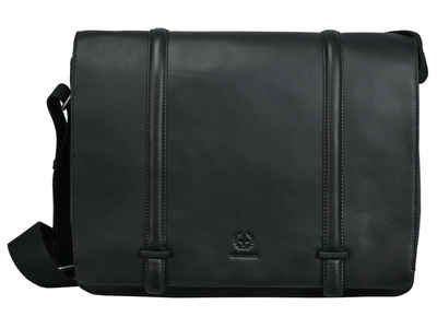 Strellson Messenger Bag STRELLSON-Leather Messenger BAKERLOO LHF Black 38x28x11