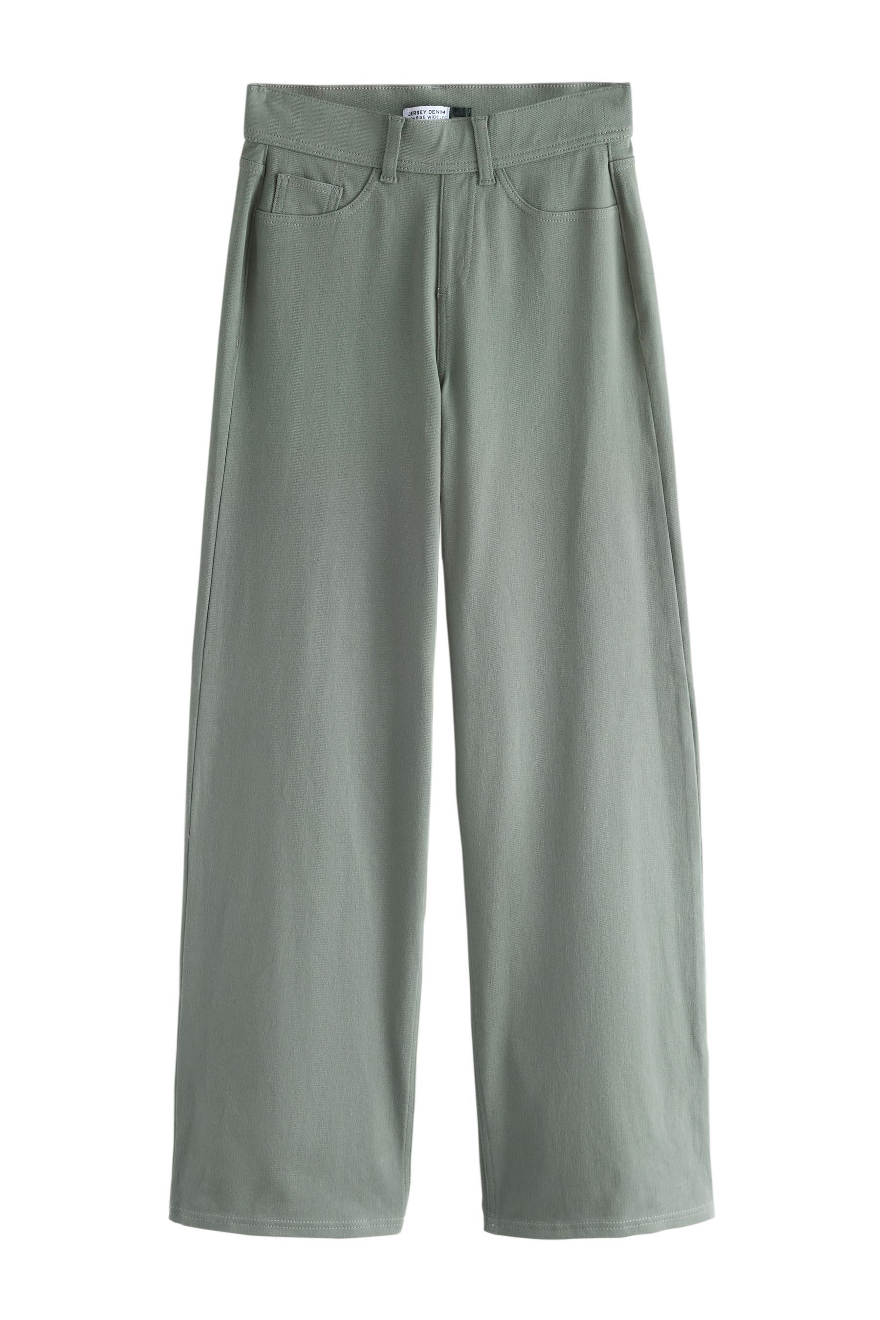 Next Weite Jeans Denim-Leggings aus Jersey mit weitem Bein (1-tlg) günstig online kaufen