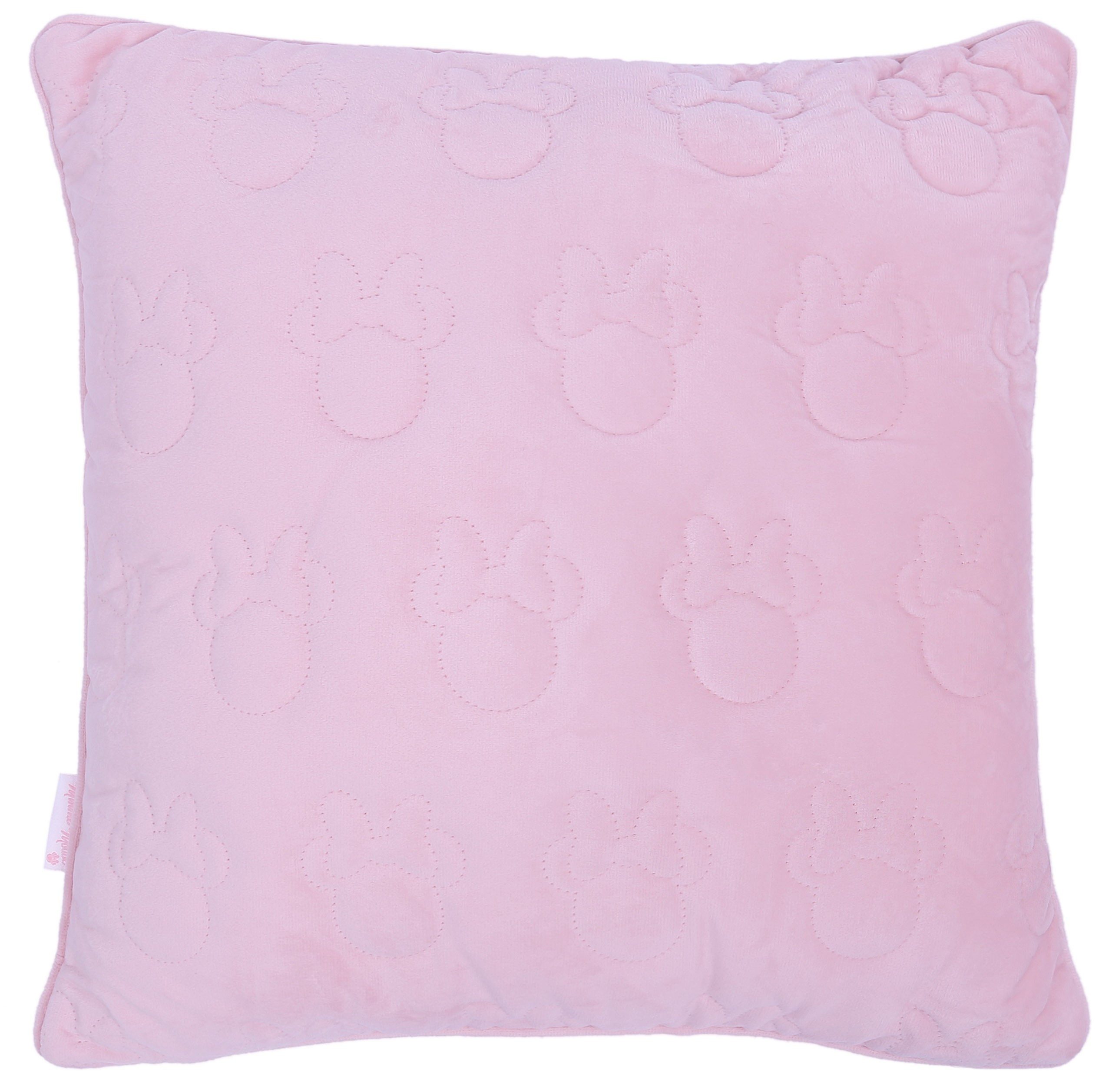 Sarcia.eu Kopfkissen Rosa geprägte Kissen 45x45 Minnie DISNEY